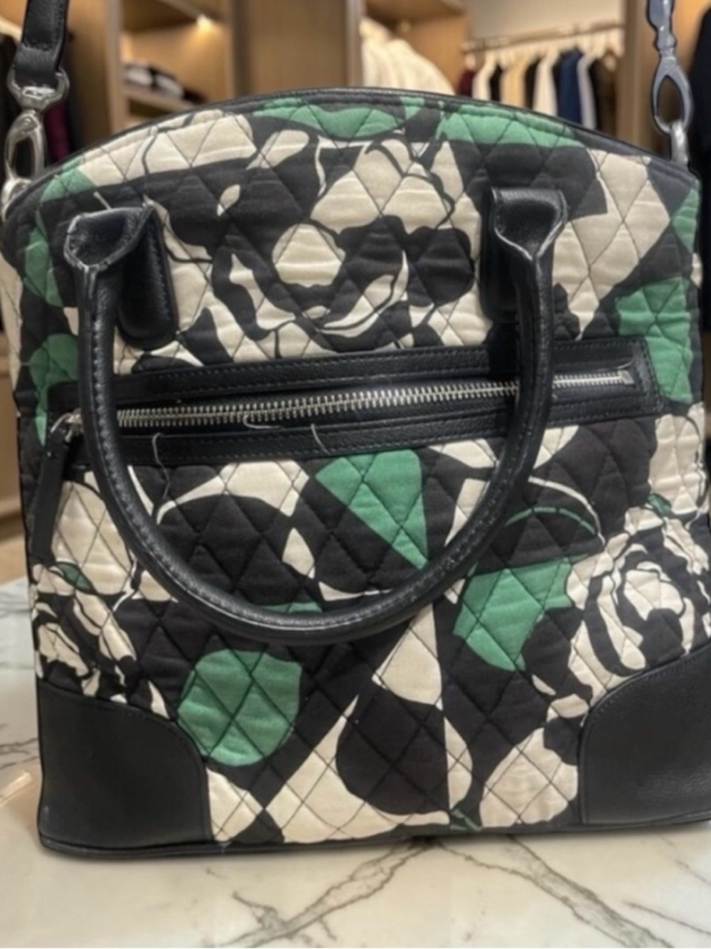Vintage Vera Bradley Day Off Satchel Crossbody Imperial Rose/Retired Purse Y2K‌